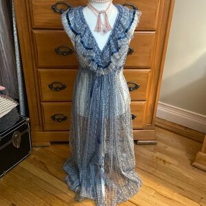 Free People Cover Up Dress Lace/Sheer S